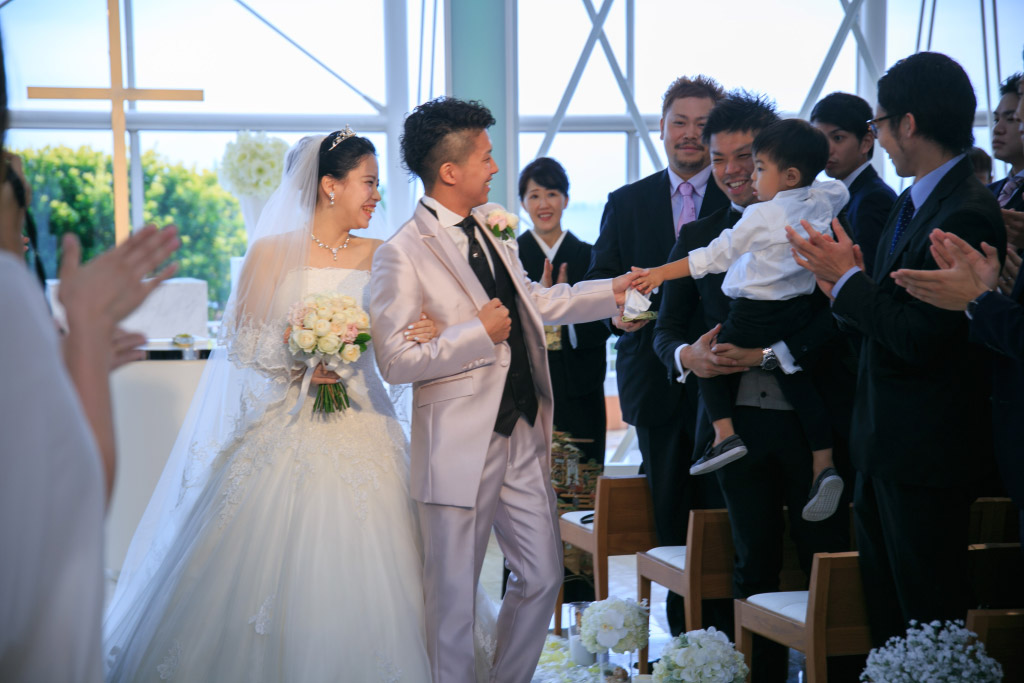 ヒルトン福岡シーホーク結婚式 小西様ご夫妻 画像1
